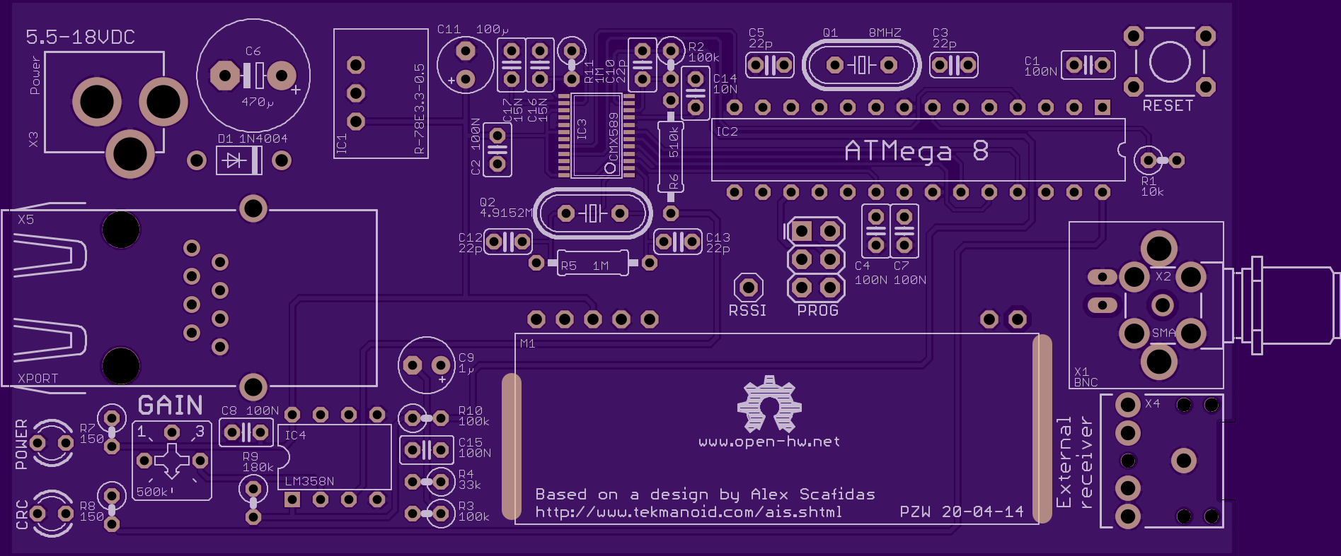 AIS receiver with Ethernet interface - Open HardwareOpen Hardware